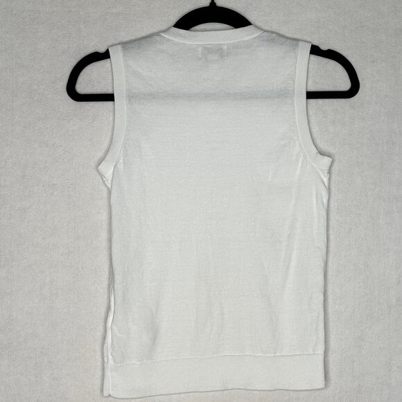 J. Crew 100% Cotton White Classic Shell - Size XXS New - Picture 10 of 10